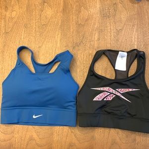 2 sports bras, size M